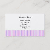 Paars Stripes Designer Cake Visitekaartje (Achterkant)