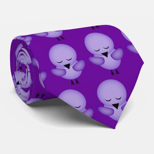 Paars Stropdas (Opgerold)