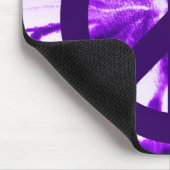 Paars Stropdas-geverfd vredessymbool Muismat (Hoek)