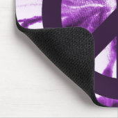 Paars Stropdas-kleurstof met vredessymbool Muismat (Hoek)