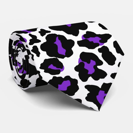 paars stropdas van de creatieve koe (Opgerold)