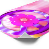  Paars Stropdas voor vredesgebaren Verkleurd Poste Poster (Hoek)