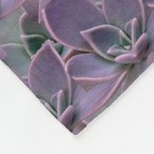 Paars Succulent Fleece Deken (Hoek)