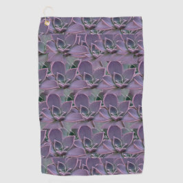 Paars Succulent Golfhanddoek