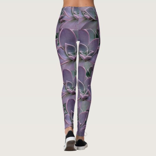 Paars Succulent Leggings (Achterkant)