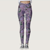 Paars Succulent Leggings (Voorkant)