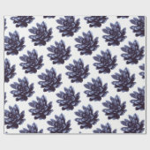 Paars Succulent Plant Cadeaupapier (Vlak)