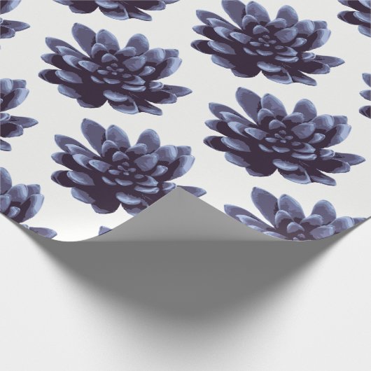 Paars Succulent Plant Cadeaupapier (Hoek)