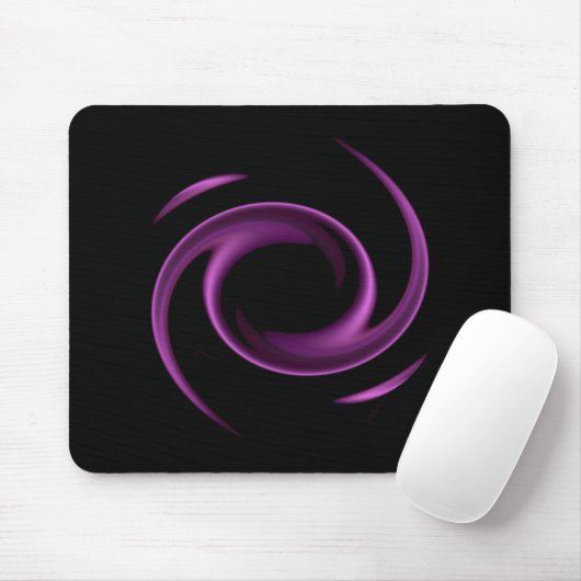 Paars-Swirl-design Mousepad Muismat (Met muis)