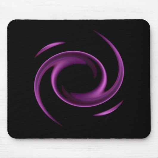 Paars-Swirl-design Mousepad Muismat (Voorkant)