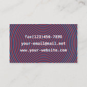 Paars-Swirl-oog-tease Visitekaartje (Achterkant)