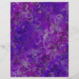 Paars Swirly Marble Scrapbook Papier 2-zijdige Pag