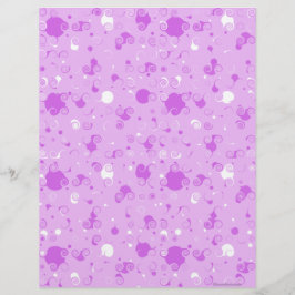 Paars Swirly-scrapbook