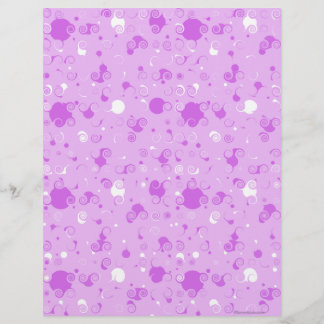 Paars Swirly-scrapbook