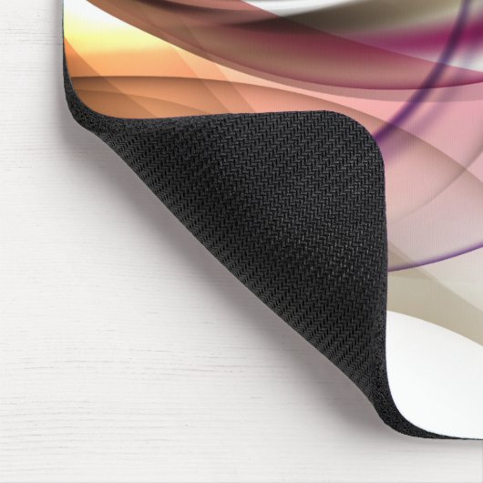 Paars-Tan Waves Mousepad Muismat (Hoek)