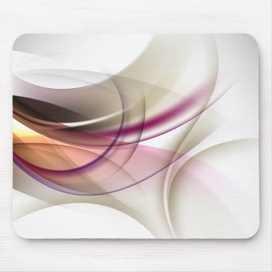 Paars-Tan Waves Mousepad Muismat (Voorkant)