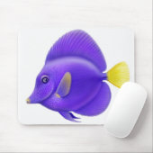 Paars Tang Reef Fish Mousepad Muismat (Met muis)