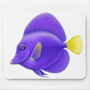Paars Tang Reef Fish Mousepad Muismat