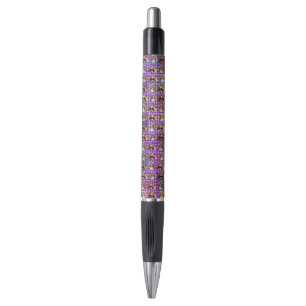 Paars Tartan Cavalier Spaniels Patroon, Emmy Pen