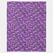 Paars Tartan Crisscross Pattern, Fleece Deken (Voorkant)
