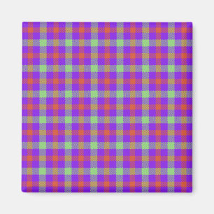 Paars Tartan Magnet