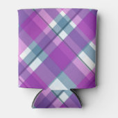 Paars Tartan Patroon Blikjeskoeler (Voorkant)