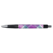 Paars Tartan Patroon Pen (Voorkant)