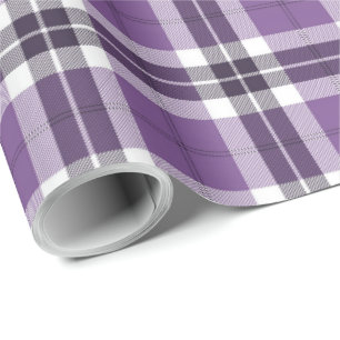 Paars Tartan Pset Scottish Trendy Pattern Cadeaupapier