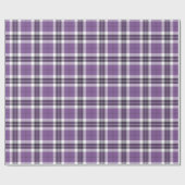 Paars Tartan Pset Scottish Trendy Pattern Cadeaupapier (Vlak)