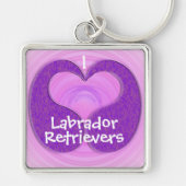 Paars Teardrop Heart Sleutelhanger (Voorkant)