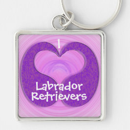 Paars Teardrop Heart Sleutelhanger