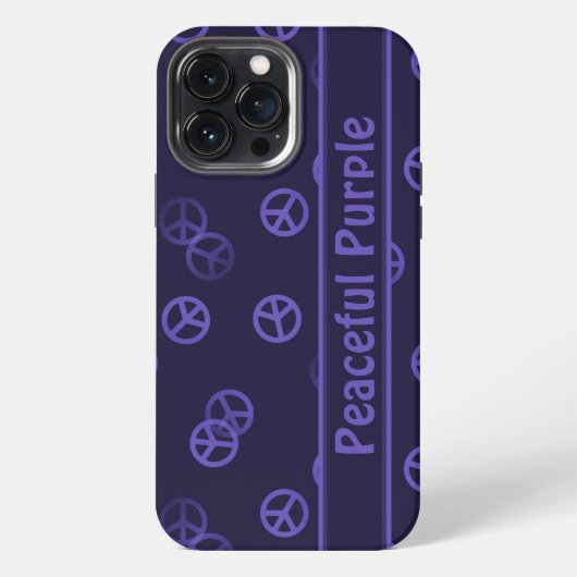 Paars tekentroon met aangepaste tekst iPhone hoesje (Achterkant)