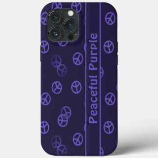 Paars tekentroon met aangepaste tekst iPhone 13 pro max hoesje