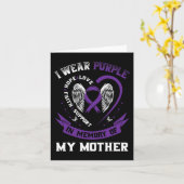 Paars ter nagedachtenis van mijn moeder Epilepsy A Kaart (Gele Bloem)