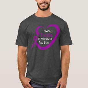 Paars ter nagedachtenis van mijn zoon Overdosis Be T-shirt