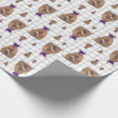 Paars Texas Afstuderen Armadillo Cadeaupapier (Hoek)