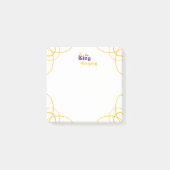 Paars The King Square Post-it Notes (Voorkant)