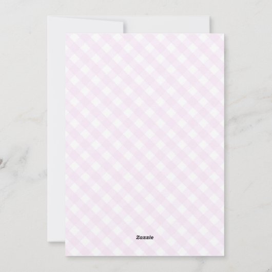 Paars thema uitnodiging van de meisjesgemeenschap (Achterkant)