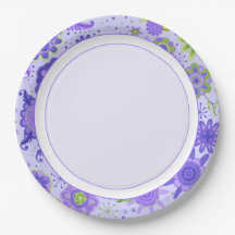  Paars themaretro Flowers Floral Pattern