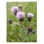 Paars Thistle Notitieboek (Voorkant)