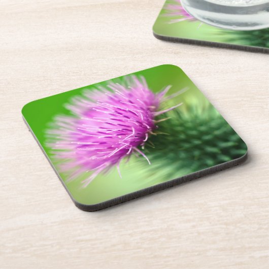 Paars Thistle Onderzetter (Linkerzijde)