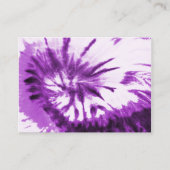 Paars Tie Dye Pattern Visitekaartje (Voorkant)
