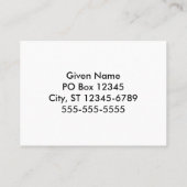 Paars Tie Dye Pattern Visitekaartje (Achterkant)