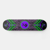 Paars Tiger Dragon Skateboard (Horizontaal)