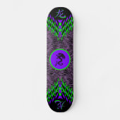 Paars Tiger Dragon Skateboard (Voorkant)
