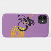 Paars Tiger Symbol Chinoiserie Chic Case-Mate iPhone Case (Achterkant (horizontaal))