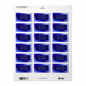 Paars tijdelijk adreslabel etiket (Full Sheet)