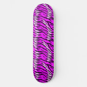 Paars Tijgerhuid Patroonontwerp Persoonlijk Skateboard (Voorkant)