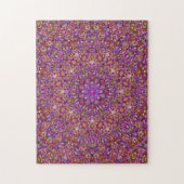 Paars Tile Pattern Kaleidoscope Legpuzzel (Verticaal)