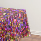  Paars Tile Pattern Kaleidoscope Tafelkleed (Voorbeeld)